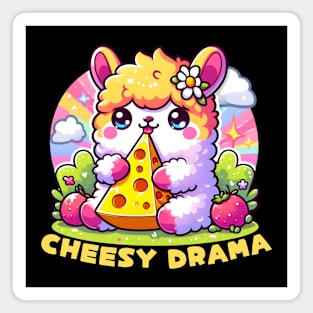 Cheesy drama Llama Magnet